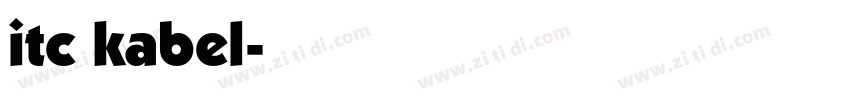 itc kabel字体转换